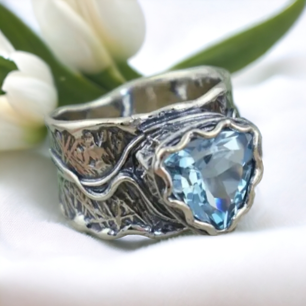 Gemstone bohemian ring - Picture 6 of 9